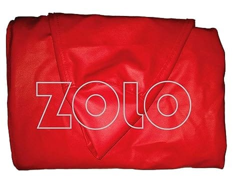 ZOLO CV3 Leather, Suede Bean Bag Cover Only Without Beans (XL, Deep Red) view 2