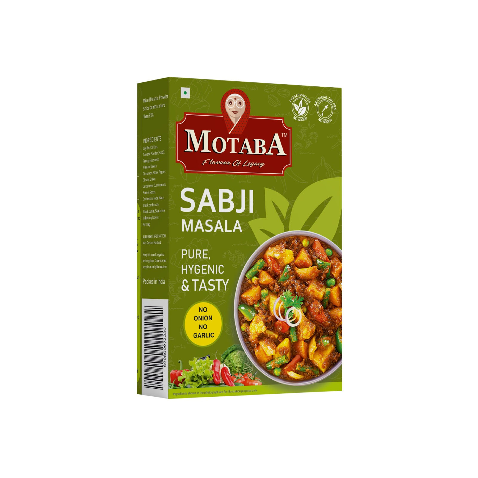 MOTABA Sabji Masala, 100 gm view 2