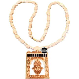 Shyam Baba Tulsi Mala Beads Wood Necklace view 2