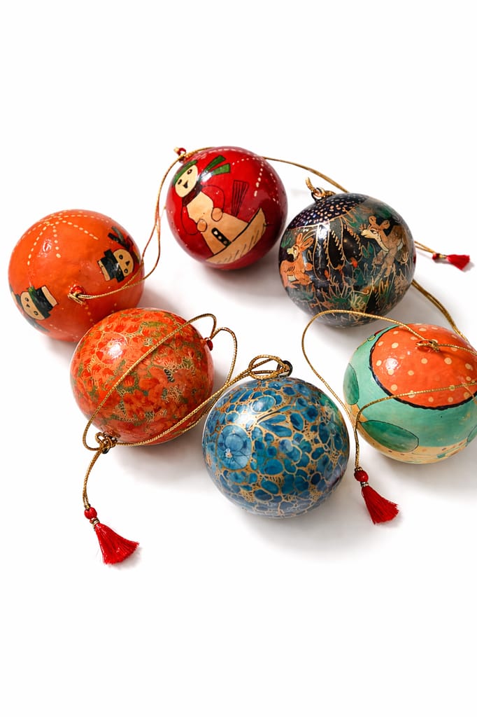 Handcrafted Hand-Painted Wooden Christmas Ornaments – Festive Home Décor & Gift Accents view 2