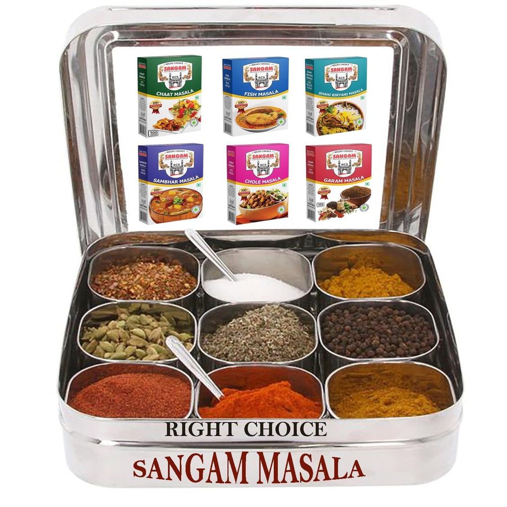 Right Choice Sangam Masala 100% Natural Powder with No Preservatives Colours Added (100 gm Pack of 2) (200 gram) view 2