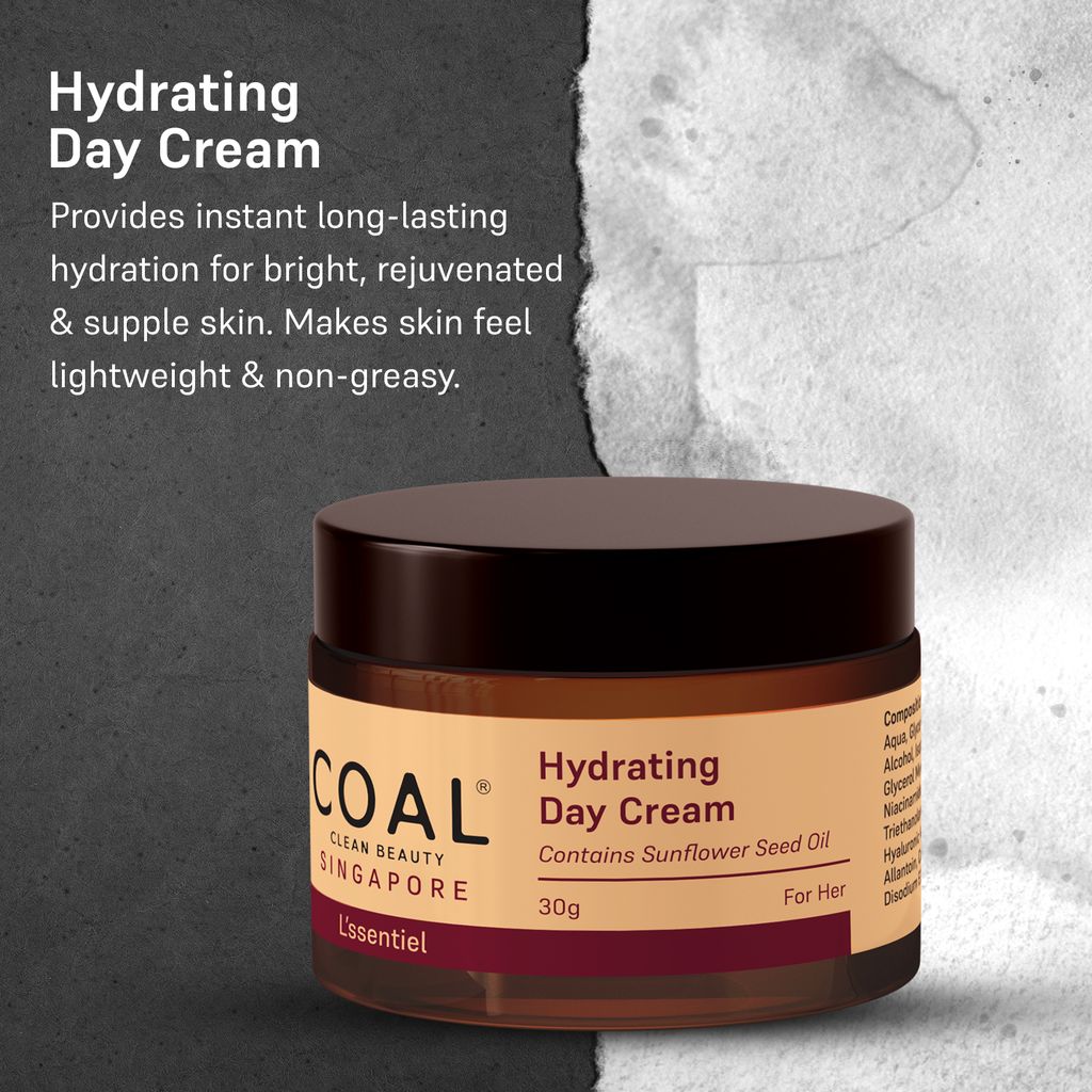 COAL Clean Beauty Hydrating Day Cream | Sunflower Seed Oil, Olive Oil, Niacinamide, Cocoa Butter, Shea Butter, | Moisturizes , Improves Skin Elasticity & Relieves Dryness | Women | All Skin Types view 2