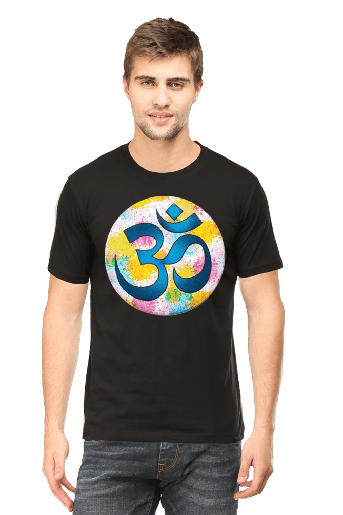 OM Unisex Graphic Printed Half Sleeve T-Shirt view 2