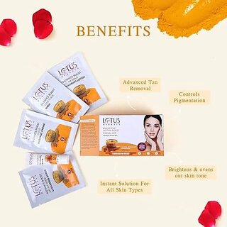 Lotus Herbals Radiance Boost Ubtan Gold Single Facial Kit 47g ( Pack Of 2 ) view 2