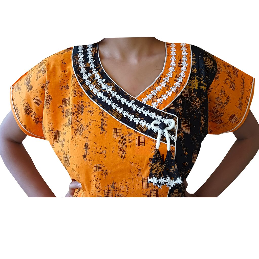 Women's Cotton Printed Long Nighty/Maxi Dress view 2