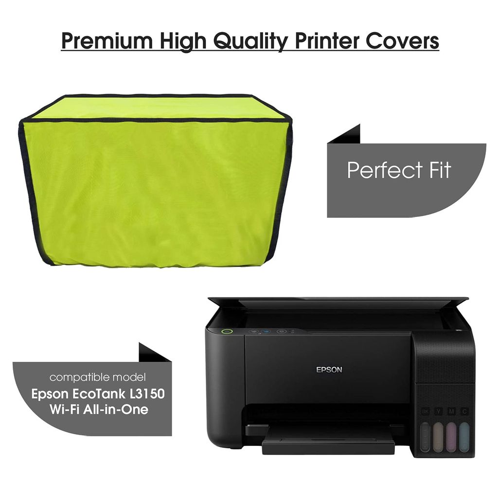 Palap Super Premium Dust Proof Printer Cover for Epson EcoTank L3150 Wi-Fi All-in-One,Green view 2