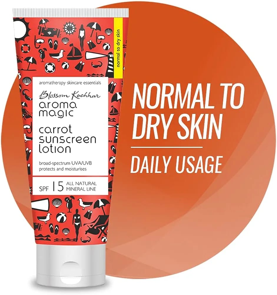 Aroma Magic Carrot Sunscreen Lotion SPF 15 UVA/UVB All Natural Mineral Line (100ml) view 2