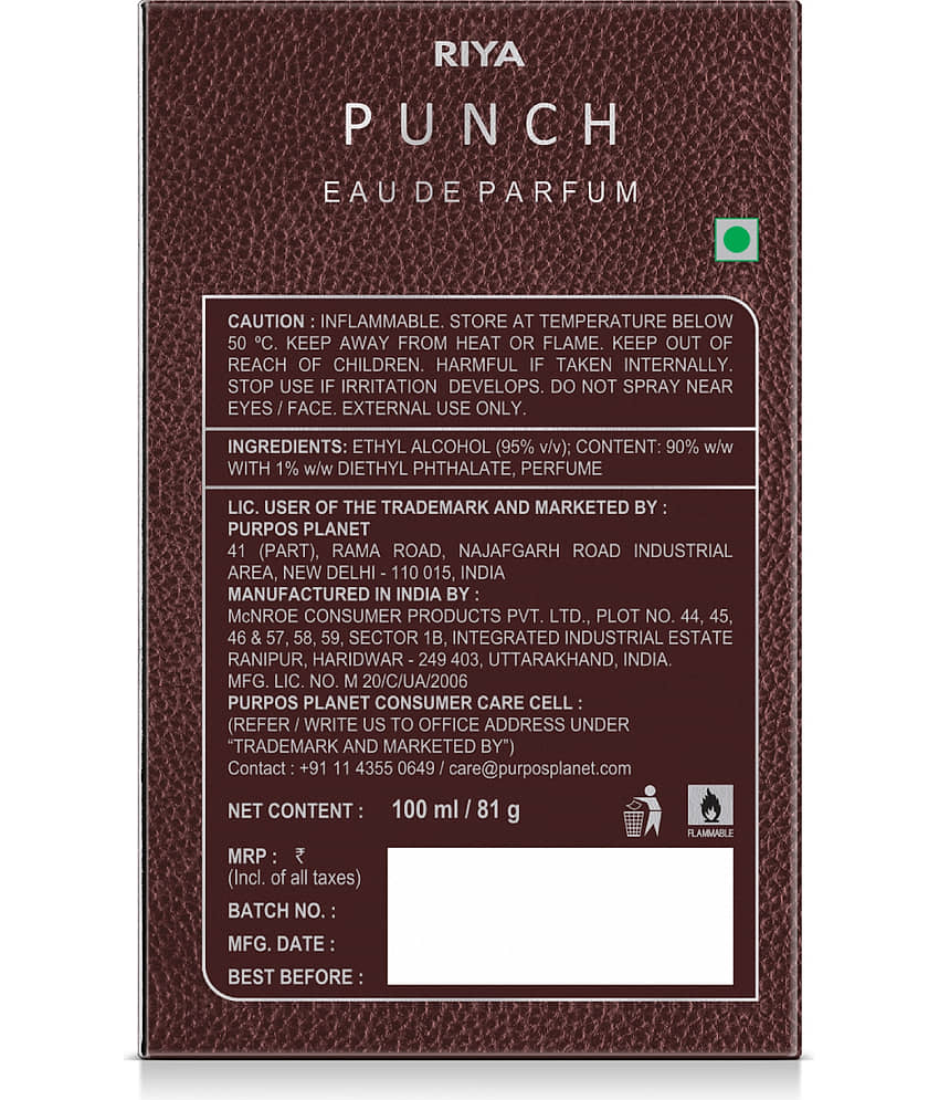 RIYA PUNCH Perfume, Spicy Woody Power Fragrance Eau de Parfum - 100 ml view 2