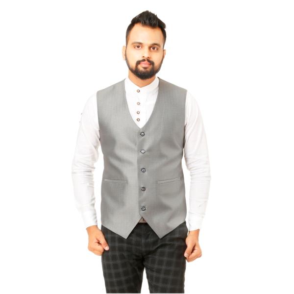 Men's Terry Reyon Waist Coat Silver