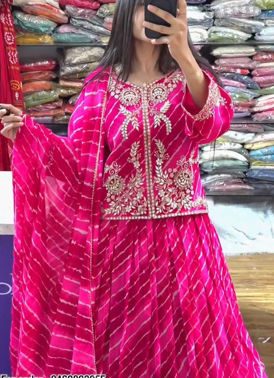 Jacket Lehenga Choli Set view 2