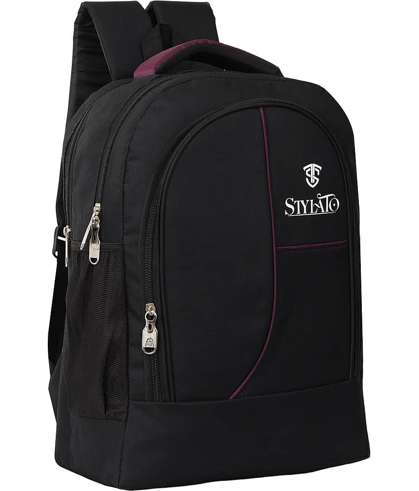 STYLATO Purple Polyester Backpack ( 22 Ltrs )