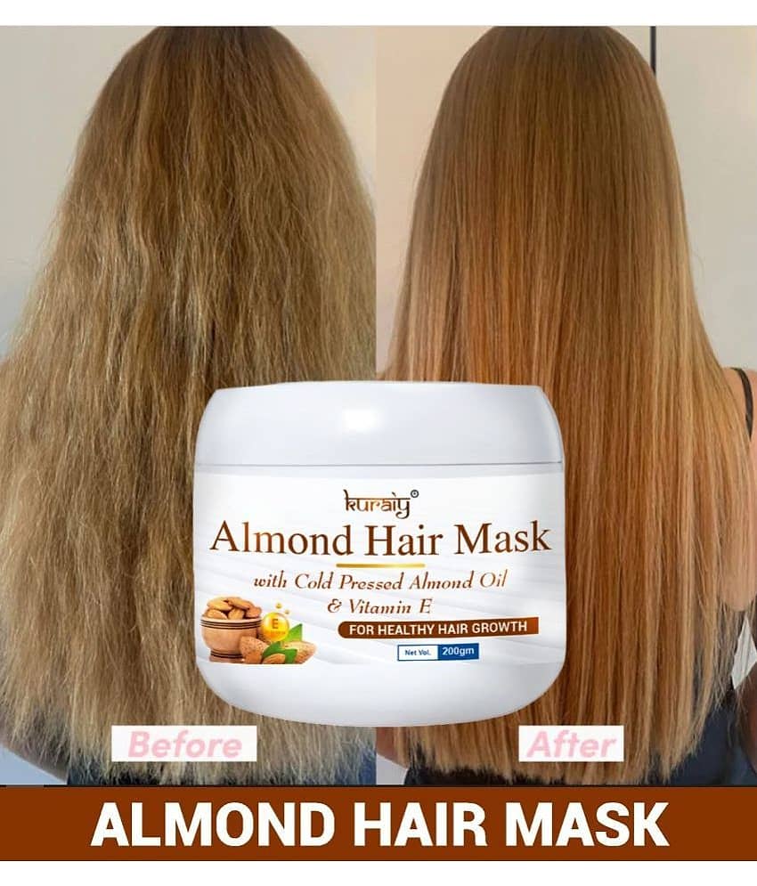 KURAIY Almond Hair Mask With Almond Oil & Vitamin E For Healthy Hair Growth 200g view 2