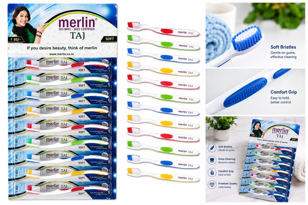 Merlin TAJ Soft Toothbrush view 2