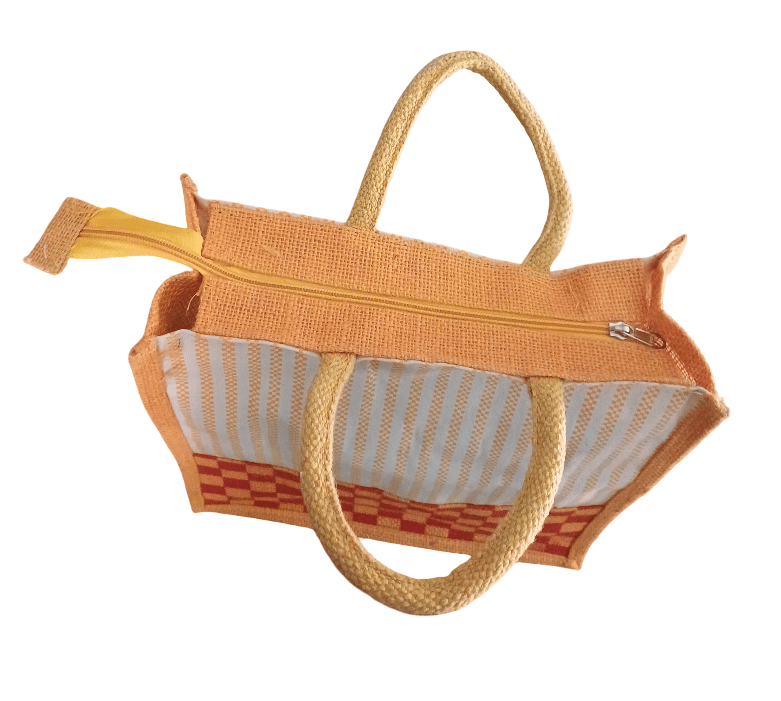 Eco-Friendly Jute Shopping Bag with Stylish Design view 2