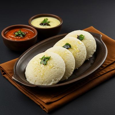 Ghee Idli (4 Pieces)