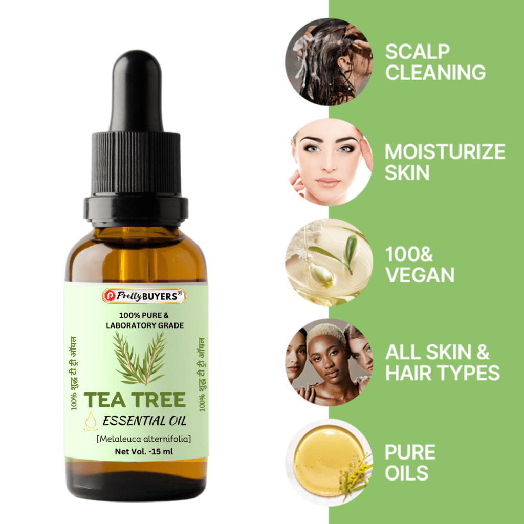 Pretty BUYERS Natural Tea Tree Essential Oil - 15 ml ( Pack Of 1) view 2
