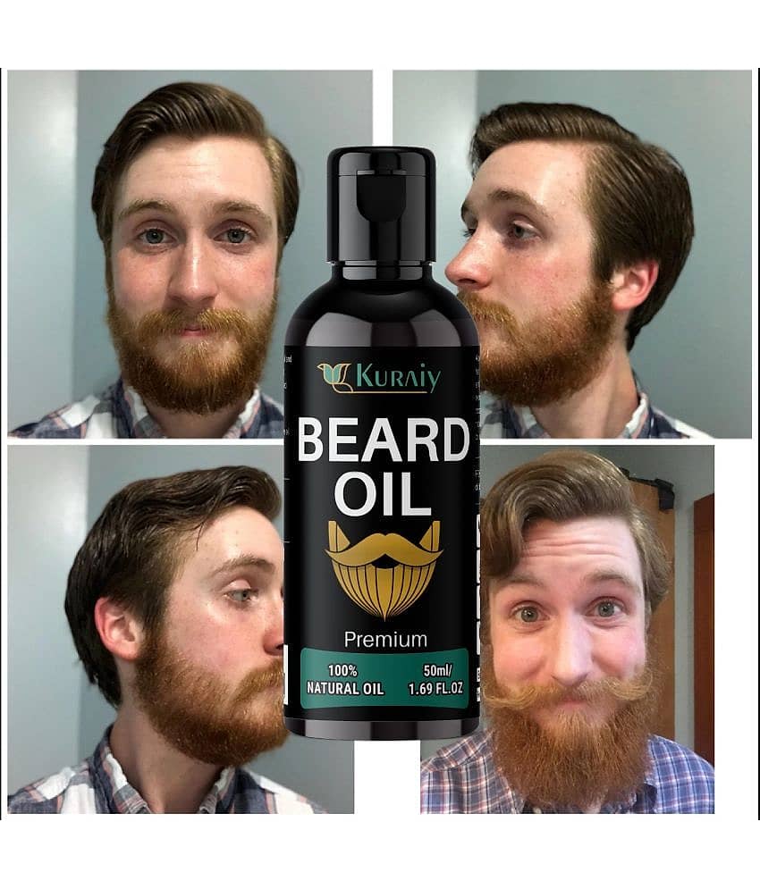 KURAIY Beard Growth Oil 100% Natural Beard Growth Oil Products For Men PACK OF 1 view 2