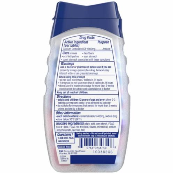 TUMS Extra Strength Antacid Tablets for Chewable, Assorted Fruit Flavors 330 Count view 2