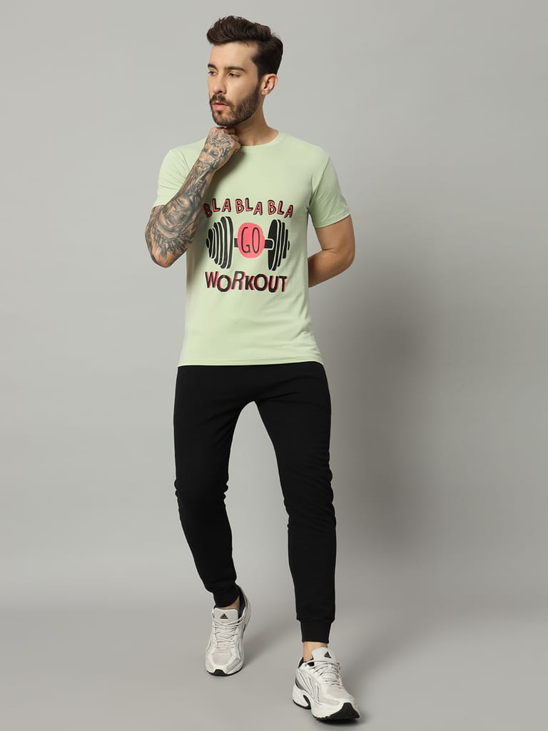 Visit the Savvy X Wear Store Savvy X Wear Men's Solid Round Neck Performance T-Shirt view 2