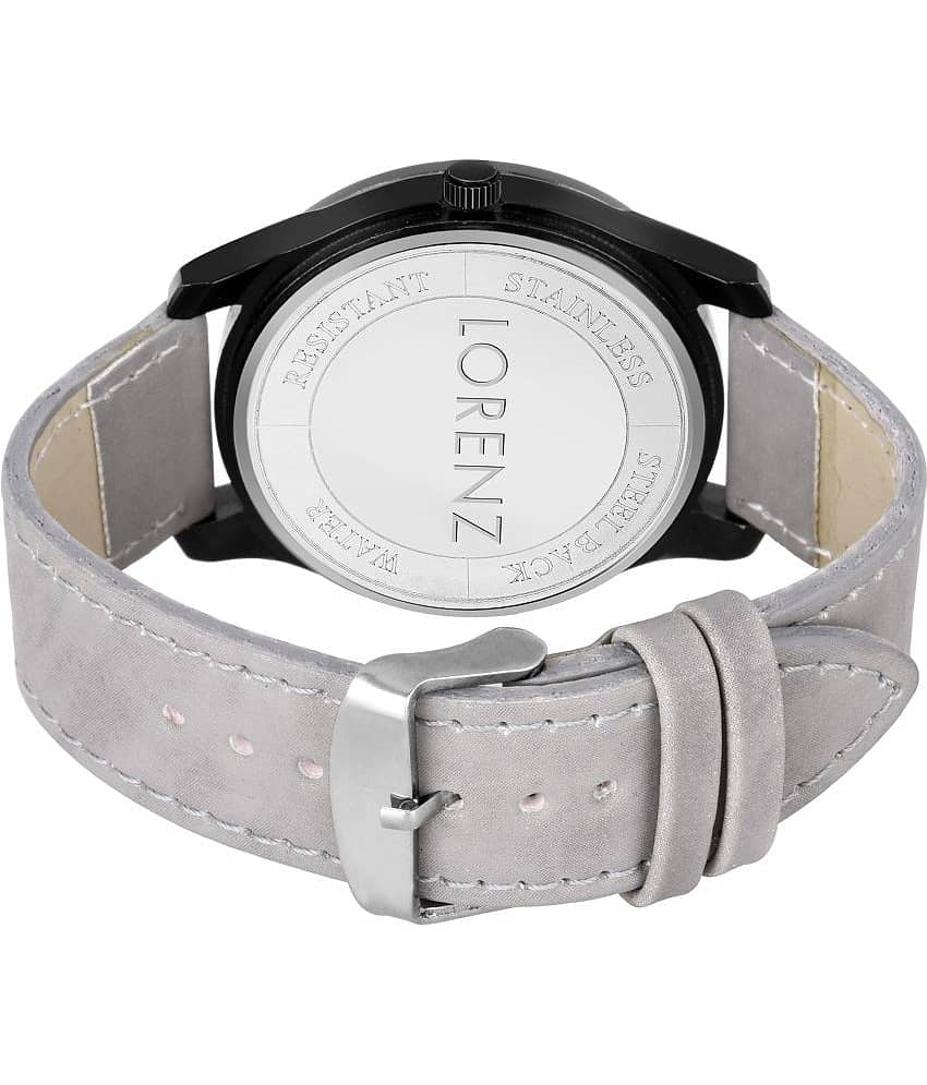 Lorenz Light Grey PU Analog Men's Watch view 2