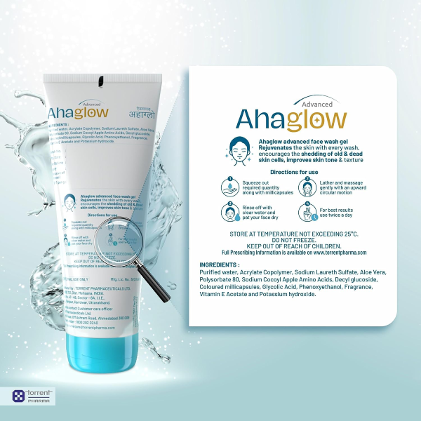Ahaglow Face Wash Gel 50 Gms view 2