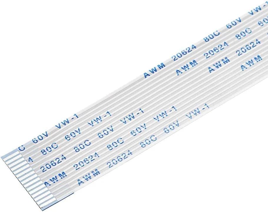 14 Pin 1mm Pitch 100mm Reverse Side Connection FFC Ribbon Flexible Flat Cable view 2