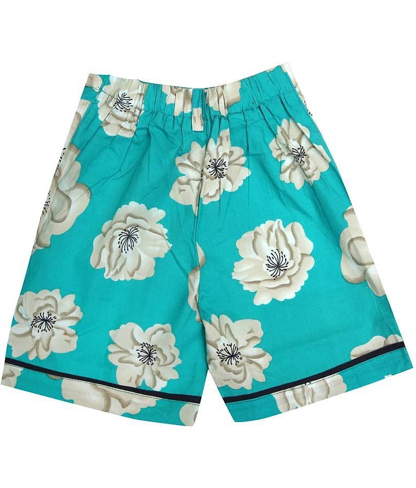 Zadmus Pack of 1 Girls Cotton Hot Pants ( Green ) view 2