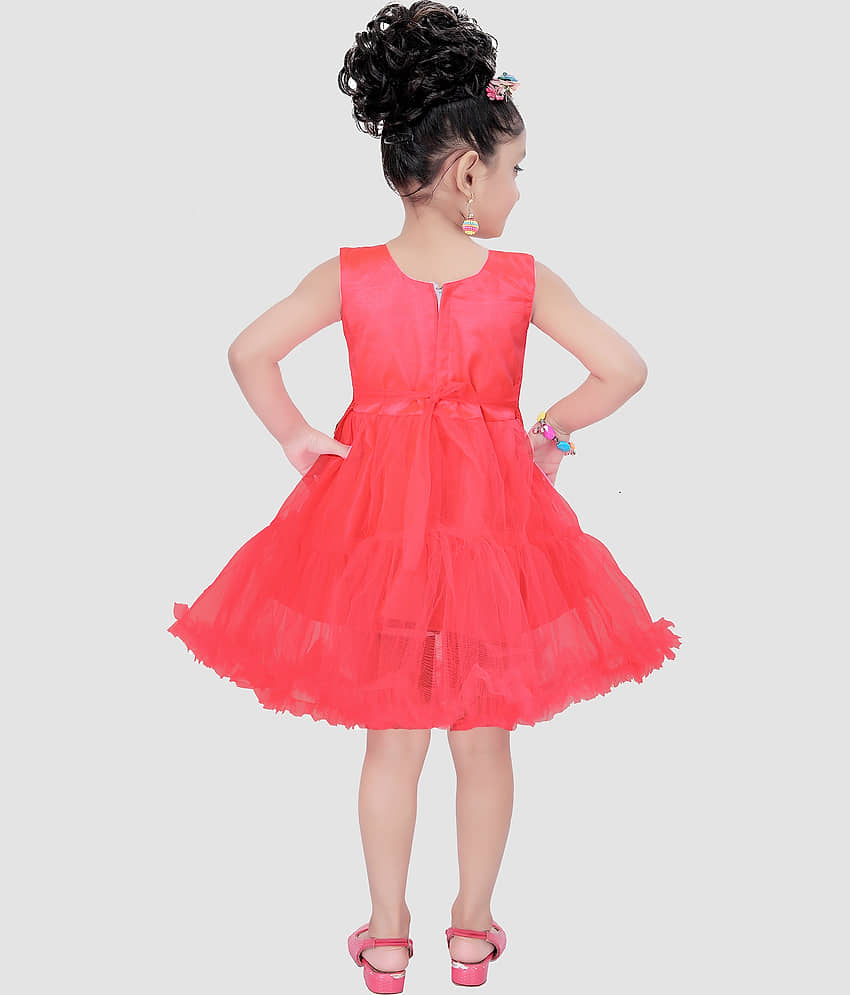 9stiches - Blue Net Girls Frock ( Pack of 1 ) view 2