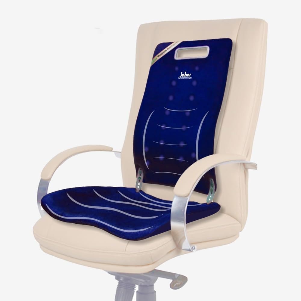 Sabar Orthopaedic Lumbar Back Support for Office Chair with Power Magnets Magneto BACKGUARD 3091XC | Adjustable Backrest with Pelvic Stabilization (Beige) view 2