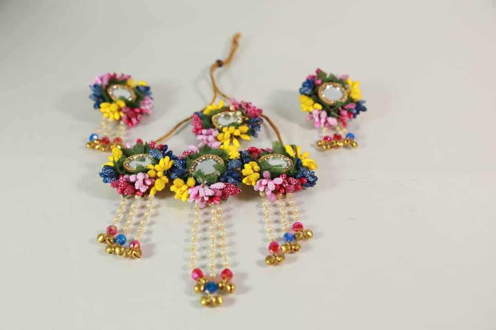 Haldi Flower Jewellery view 2