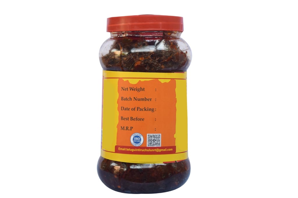 Telugu Inti Ruchulu Gongura Pickle(Sorrel Leaves) view 2