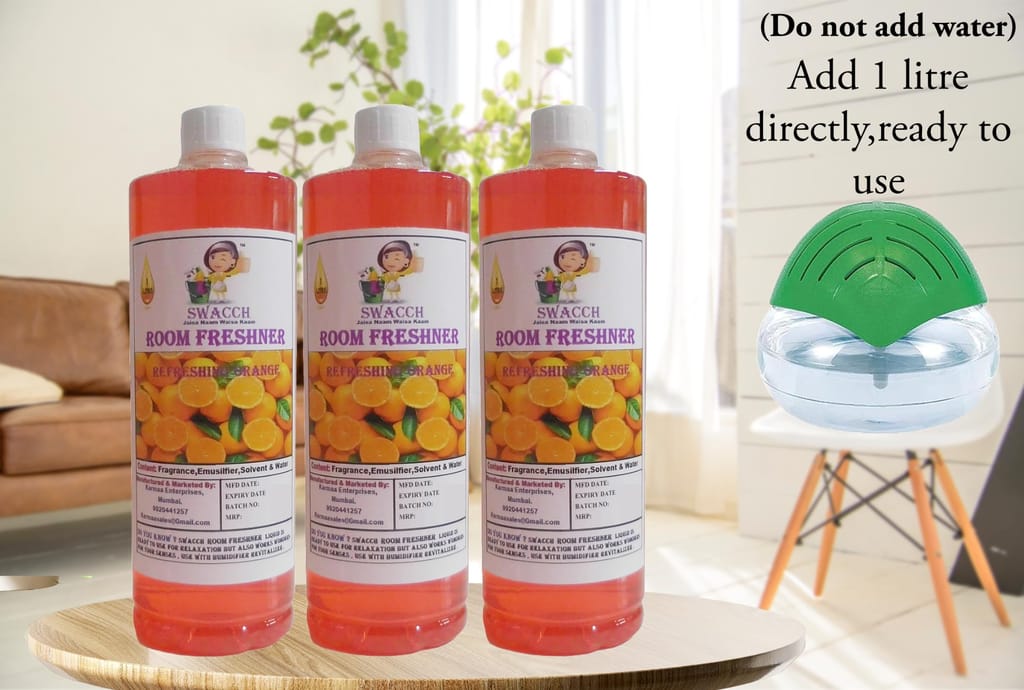 Swacch Room Freshner (1 Litre) (Pack of 3) Orange view 2