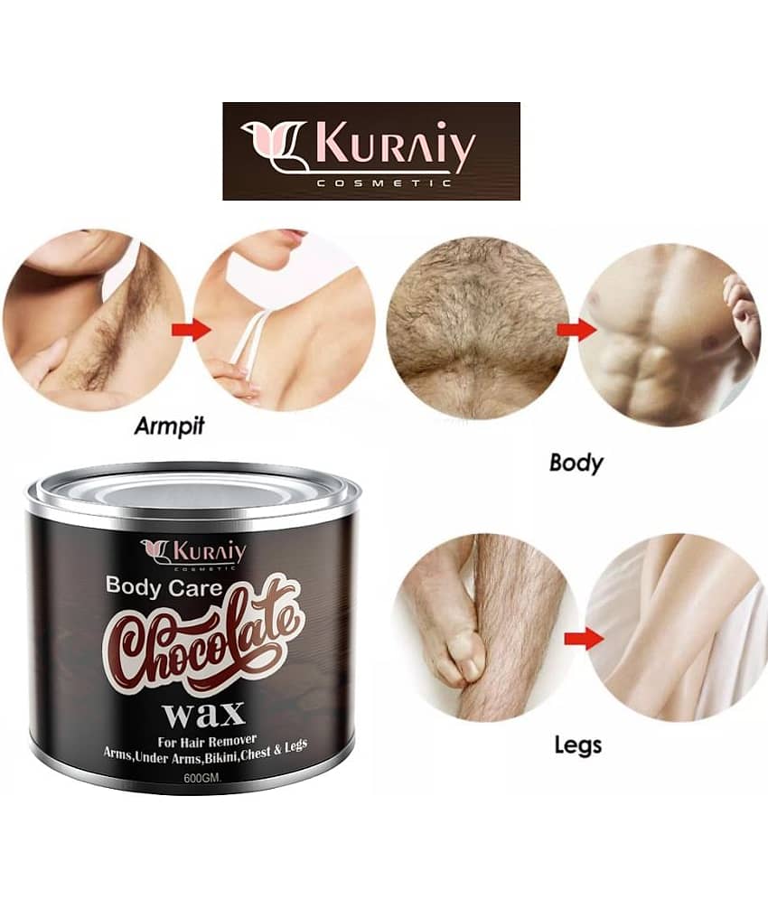 KURAIY Chocolate Wax for Smooth Hair Removal - 600gm chocolate extracts view 2