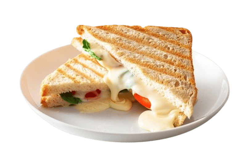 High - on cheese grilled sandwich