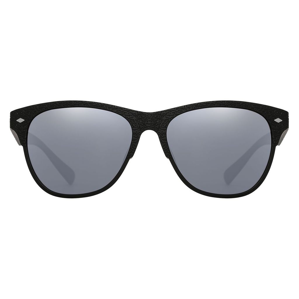 PARIM Polarized Unisex Wayfarer Sunglasses Black Frame / Grey Lenses | SKU 1021 B1 view 2