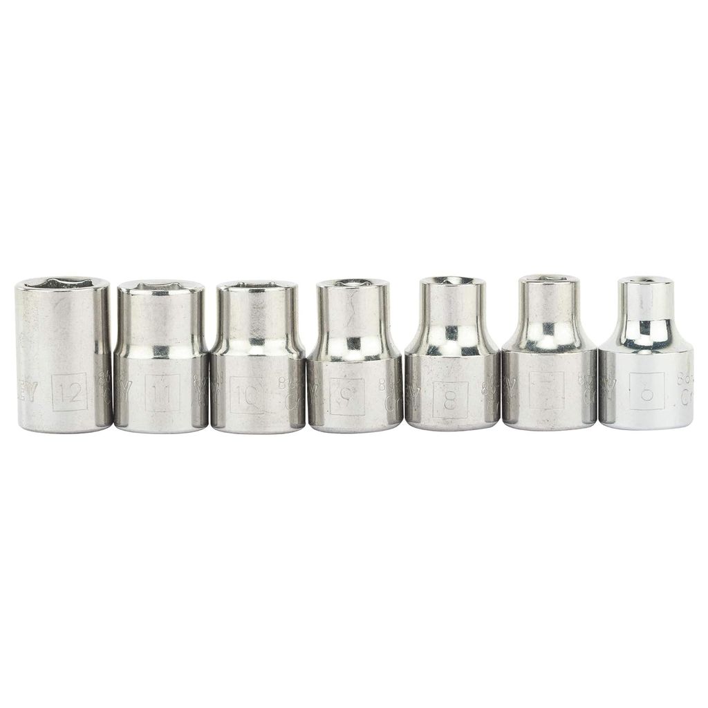 Stanley 3/8" Drive Socket Set 24Pc 3/8 Sq.Dr. 6Pt Socket Set Met 1-89-035 view 2