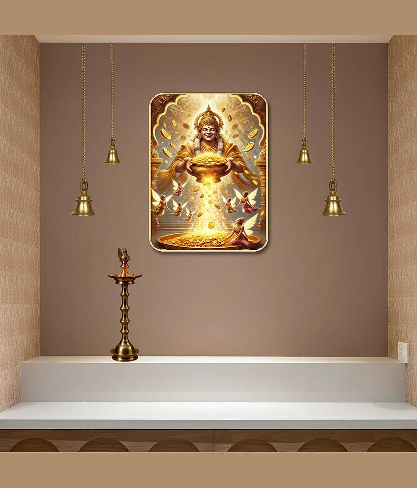 Livin'luxe Goddess Lakshmi MDF Wall Art with Table Top Stand view 2