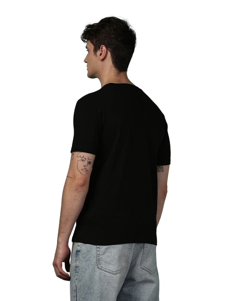 Cotton Black Discover T-Shirt view 2