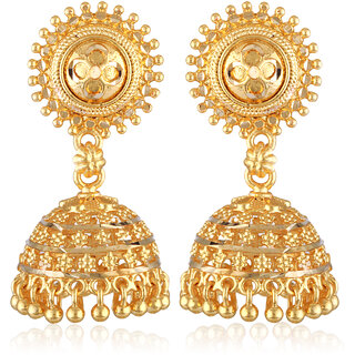 Vivastri Shimmering Bejeweled Jhumki Jhumka Earring for Women and Girls [VIVA2663ERG] view 2