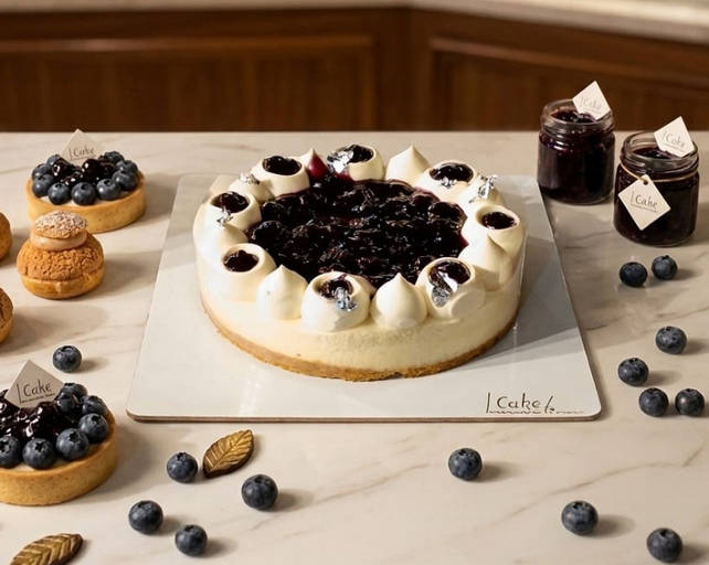 Bluberry Baked Cheez Cake