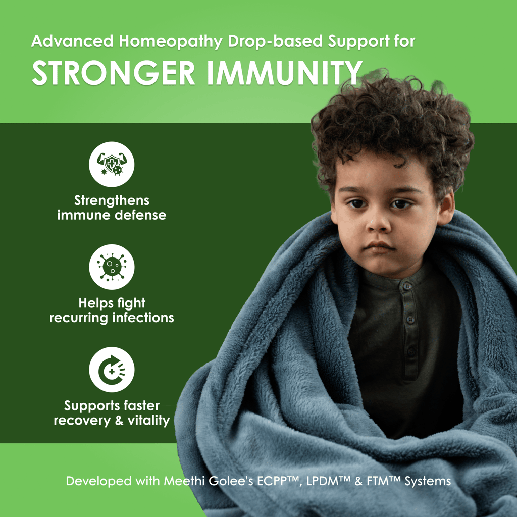 Meethi Golee Immune-TOT Drops for Kids Immunity Support (30ml) | Advanced Homeopathy 2.0 Immune Response Balance Formula for Strength, Resistance & Seasonal Wellness | Fast Absorbing Oral Drops for Children view 2