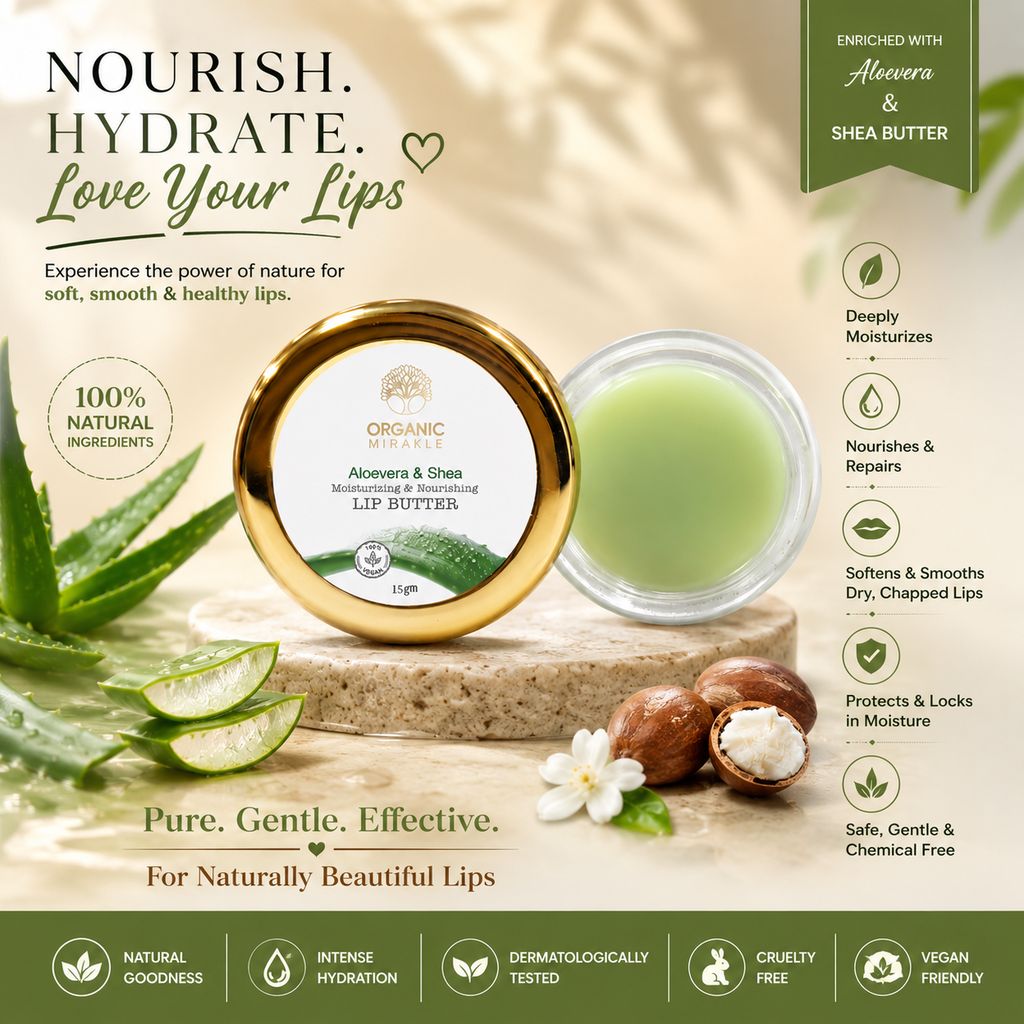 Elegantra Aloe Vera & Shea Butter Lip Balm Pack of 1 | Deep Moisturizing Lip Balm for Dry & Chapped Lips | Natural Lip Care for Soft, Smooth & Hydrated Lips | Nourishing Lip Moisturizer for Men & Women view 2