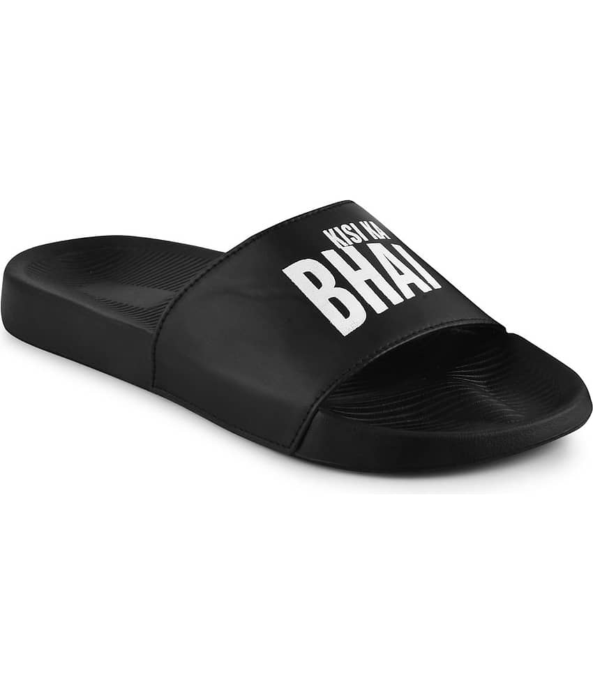PERY PAO Black Men's Slide Flip Flop view 2