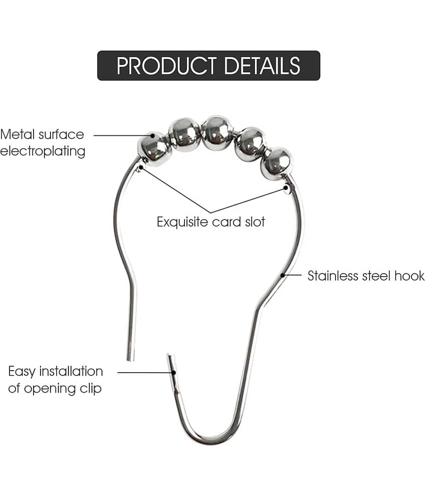 MANDEV Set of 12 Stainless Steel Hooks view 2