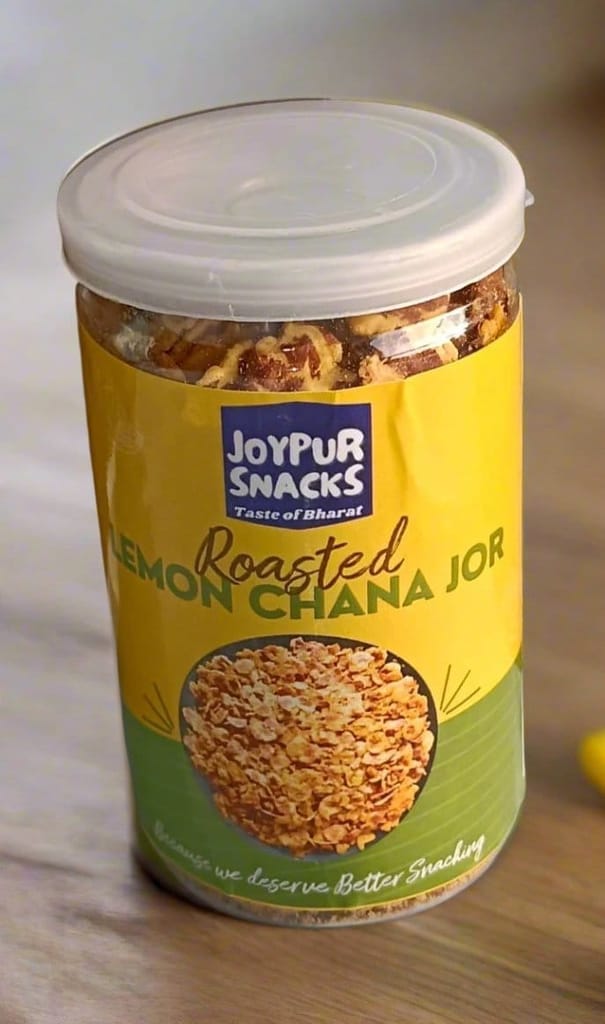 Joypur Snacks Roasted Lemon Chana Jor | Tangy, Zesty, & Crunchy | High Protein | Guilt-Free Snack | 90g view 2