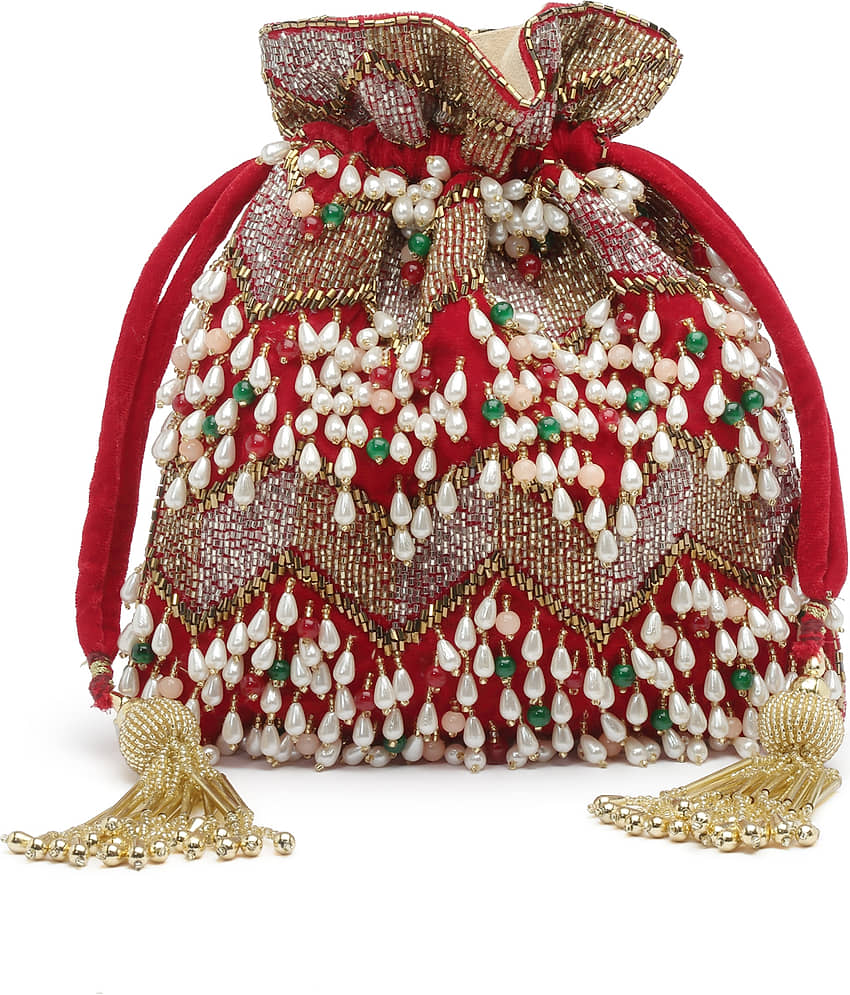 Anekaant - Red Velvet Potli view 2