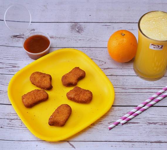 Chicken Nuggets + Orange Juice