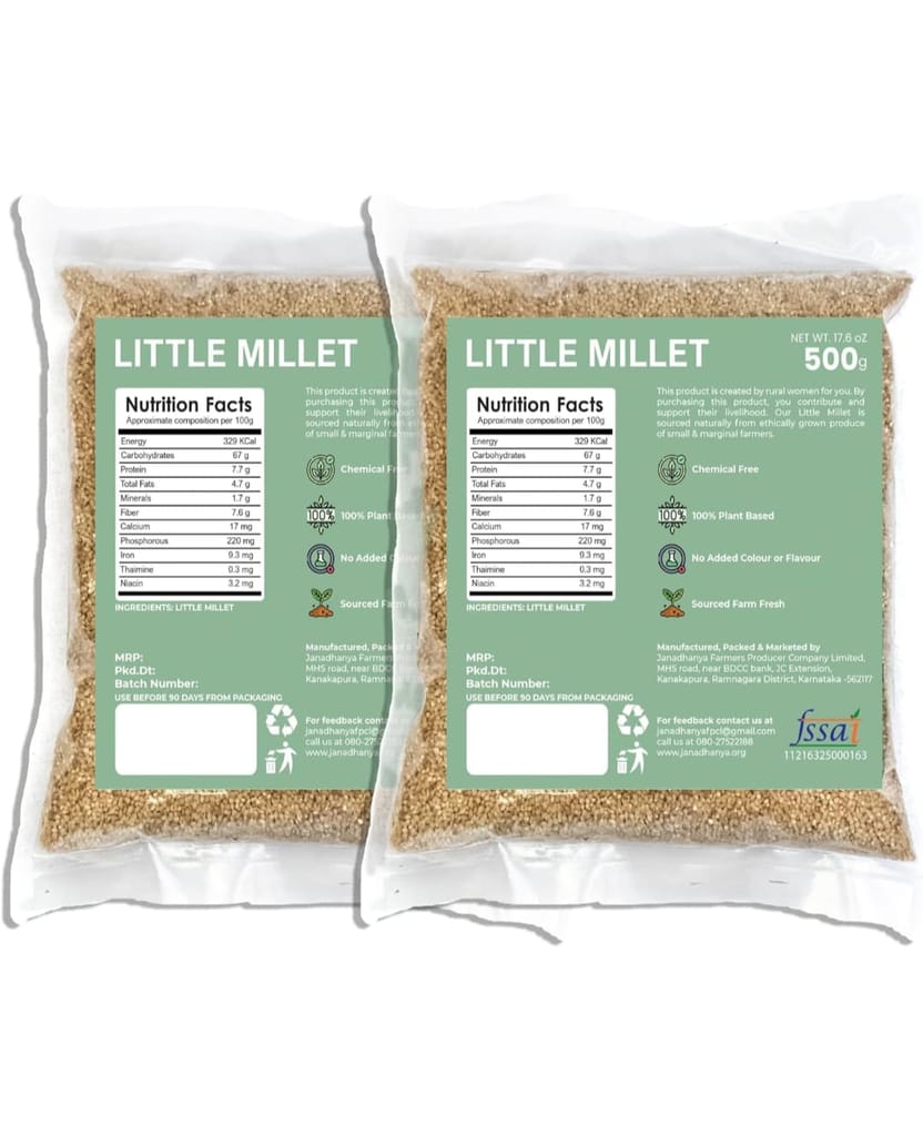 Janadhanya Little Millet Saame - 500g | Chemical Free view 2