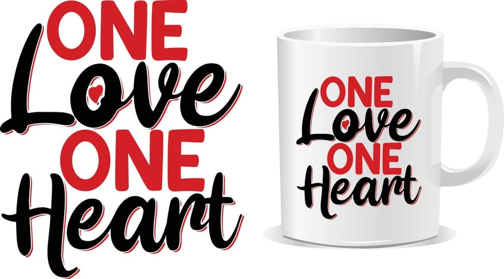 One Love One Heart Mug - Heartwarming Gift