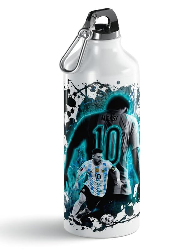 Lionel Messi 750ml Printed Aluminum Gym Water Bottle view 2